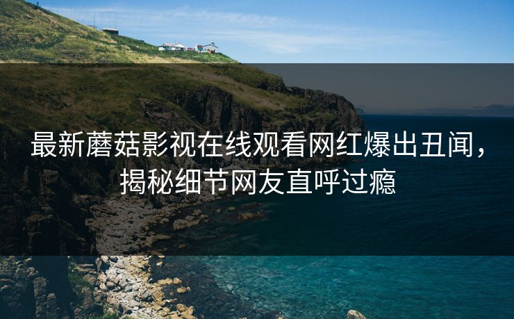 最新蘑菇影视在线观看网红爆出丑闻，揭秘细节网友直呼过瘾